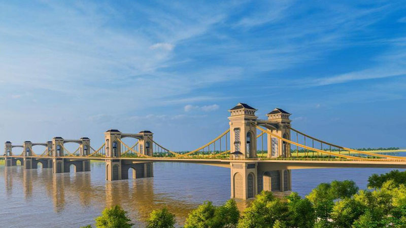 Cầu Trần Hưng đạo nối thẳng Cổ Linh, Long Biên với quận Hoàn Kiếm sẽ giúp kết nối giao thông tại Eco Smart City